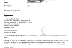 Foto der E-Mail