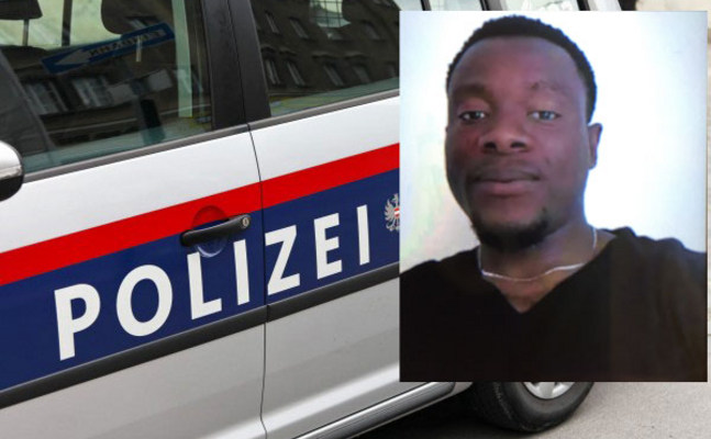 Bild vom Tatverdächtigung und Polizeiauto